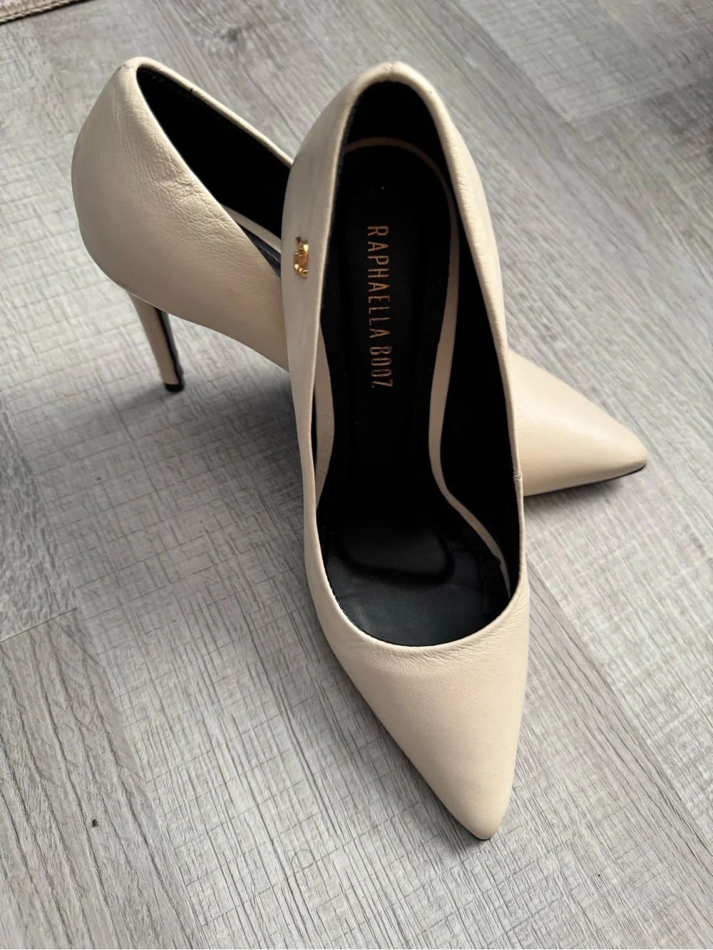 Women's Pointed-Toe Stiletto Pump in Beige